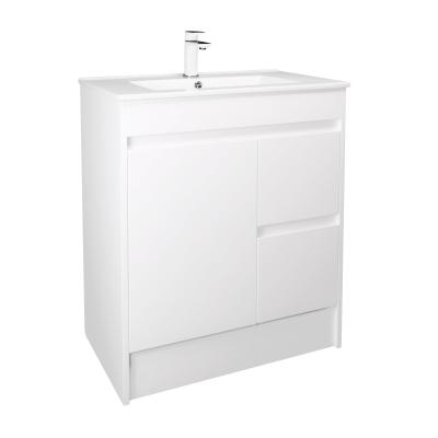 China Factory Direct Modern White Solid Wood Sideboard Bathroom Vanity Cabinet In Shaker for sale