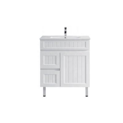 China Modern Hotel Use Classic Bathroom Cabinet Solid Wood Vanity for sale