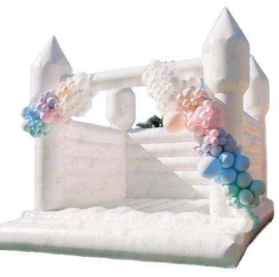 China Wedding Jumping Indoor Inflatable Bouncer Moon Bounce House Jumping Castle Inflatable Bouncy Bouncer Inflatable Bouncer Wedding White for sale