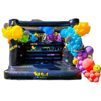 China Factory Price Indoor Inflatable Black Games Inflatable Jumping Castle, Wedding Castle For Rental for sale