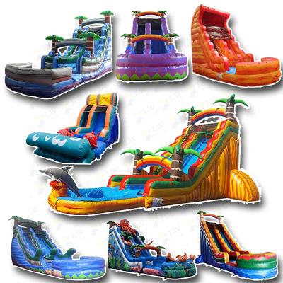 China New Design Promotion Indoor Inflatable Commercial Inflatable Water Slide Swimming Pool Commercial Inflatable Games Water Slide for sale