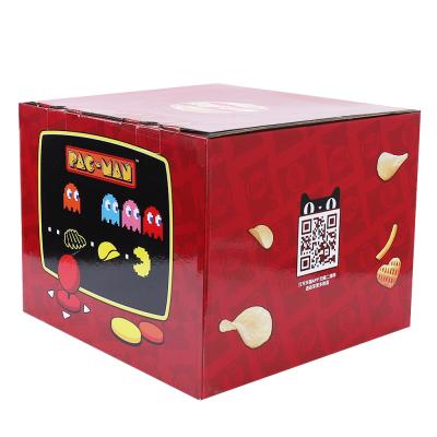 China Custom Designed Materials Cartoon Recycled Shipping Box For E-commerce Online Foldable Shipping Box for sale