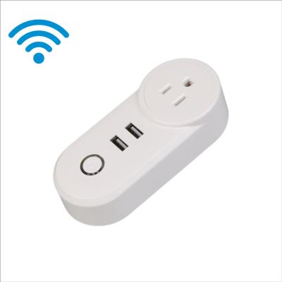 China Wholesale Home Indoor Universal Standard White Usb Socket Wifi Usb Socket Usa Power Socket White Smart Power Socket for sale