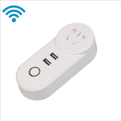 China China Wholesale Indoor High Quality White Wireless Smart Plug Wifi Power Socket Smart Socket for sale