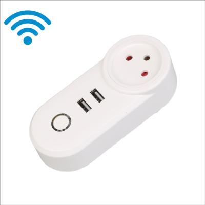 China Newest Israel Smart Plugs Wifi Zigbee Smart Plug Socket Control Indoor Wholesale Outlets With Usb 2 for sale