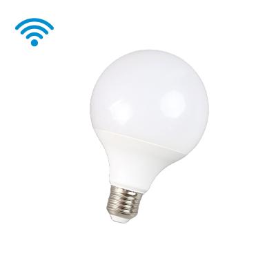 China Smart Light 15W Aluminum+PC Voice Control Smart Home LED Light Bulb APP Wireless Wifi Smart LED RGB Remote Control Lights Smart Life Tuya for sale