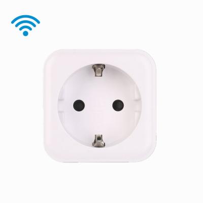 China Residential/Multi-Purpose Smart Wifi Smart Power Regulator Voice & APP Smartphone Wireless Remote Control Smart Power Socket 16A EU EU for sale