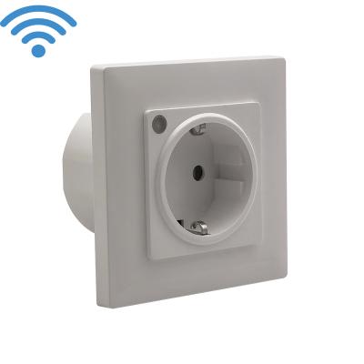 China WiFi Wall Socket Kitchen Use Timer Voice Control & App Smart Home Accessory Power Smart European Smart Wall Socket EU Standard Residential/Multi-Purpose for sale