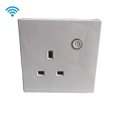 China High Quality UK Standard Smart WiFi Wall Socket 13A Tuya Life Smart Socket Residential / Multipurpose Smart Plug for sale