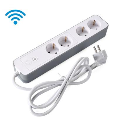 China Customized Newest Universal Industrial Power Strip Wifi Zigbee Smart Plug Power Strip for sale