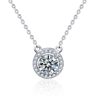 China Color Change Pear Moissanite Framing Necklace Pear Moissanite Framing Necklace Pear Moissanite Framing Necklace for sale