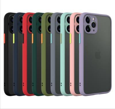 China new Anti-drop Cell Phone Bags Frosted Matte Hard Cover For iPhone 13 Clear Plain Case, For iPhone 13 12 11 Pro Max Case for sale