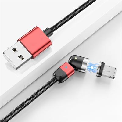 China Magnetic Micro USB Mobile Phone Cable 180 Degree Shape USB Charger Cable for USB Port and Micro 1M 2M 3M Connectors for sale