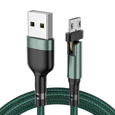 China Mobile Phone 3A Fast Charging 180 Rotate Data Cable USB-C 3A Fast Charging Apply For Samsung S10 S9 For Xiaomi Huawei Mobile Phone Data Cable for sale