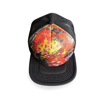 China Women'S Fashion Printed Baseball Caps Bulk 6 Panel Sun Protection Headwear for sale