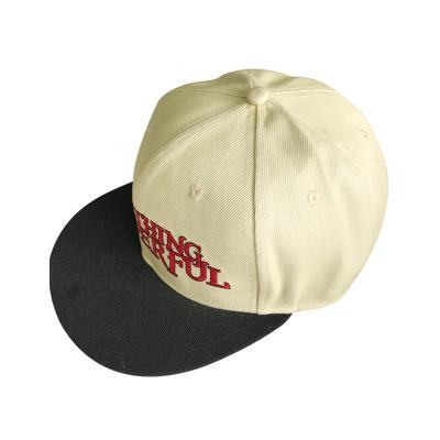 China 6 Panel Flat Brim Snapback Cap As Business Promotional Items Eco Friendly for sale