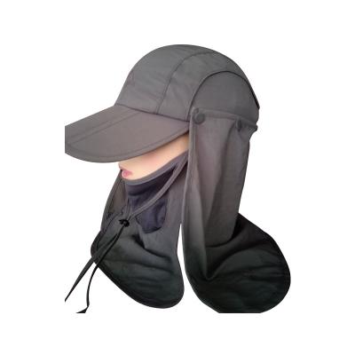 China Fashion Waterproof Fishing Hats Sun Protection Cap With Neck Cover Ear Flap for sale