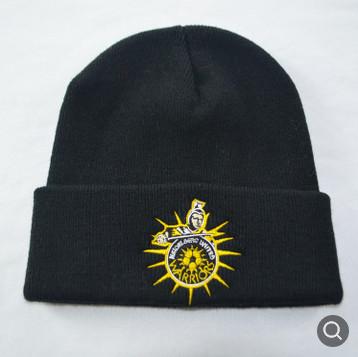 China Geborduurd unisex- breit Beanie-Hoedenwintertijd Reclamebevorderingen Te koop