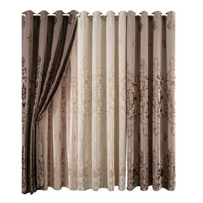 China Other modern luxury knitting high quality curtains blackout curtain living room curtains wholesale for sale