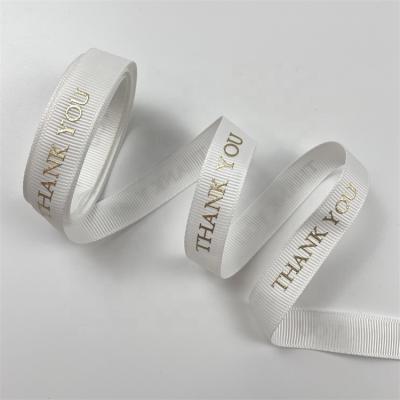 China High Tenacity Bows Personalized Custom Printing Designer Ribbon Grosgrain Logo Ribbon for sale