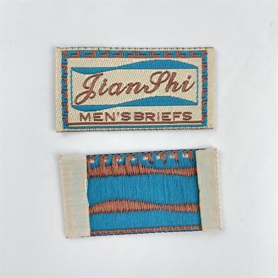 China Washable Woven Woven Garment Labels High Quality Recycled Woven Label for sale