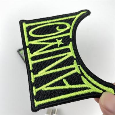 China Sustainable Heat Press Twill Felt Fabric Embroidery Patches Custom Embroidery Apparel for sale