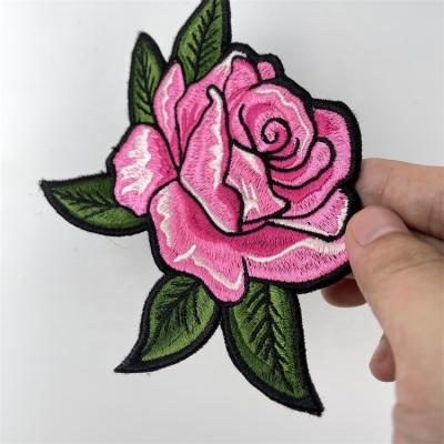 China Viable Embroidery Patch Badge Flower Custom Embroidery Patches For Apparel for sale