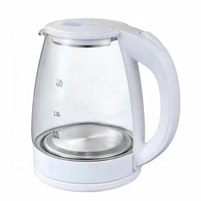 China Wholesale Price 1.8L Degree Glass Electric Kettle 360 ​​Degree Low Rotation Cordless Water Heater Jug for sale