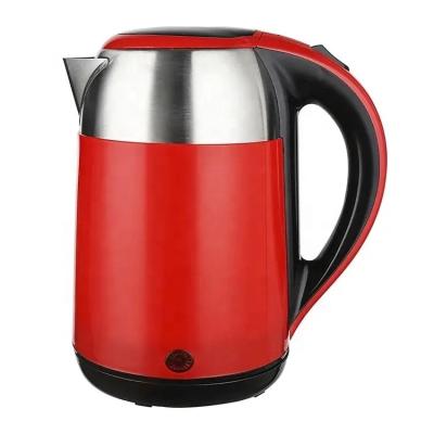 China 360 Degree Rotation Base 1.8L Double Wall Stainless Steel Hot Selling Plastic Electric Kettle for sale