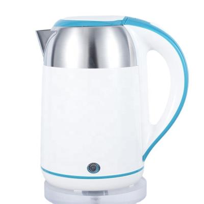 China 360 Degree Double Wall Stainless Steel Low Rotation Hot Selling Plastic Electric Kettle Kitchen Appliances for sale