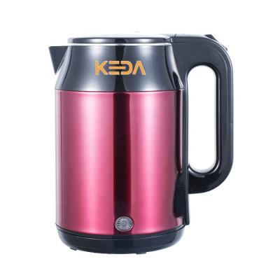 China New Portable 360 ​​Degree Rotation Base Household Stainless Steel Electric Kettle For Boiling Water Tea Coffee for sale