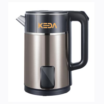 China Factory Wholesale 1.8L Water Heater Boiler 360 Degree Rotation Bottom Top Colored Stainless Steel Electric Kettle for sale