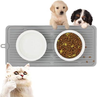 China High Quality Small Place Mat Stored Silicone Pet Water Animal Feeding And Water Supplies Mats And Food Mat for sale