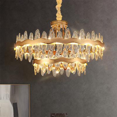 China Modern Modern Style Indoor Decoration Fixture Living Room Dining Room Luxury Led Crystal Chandelier Lamp for sale