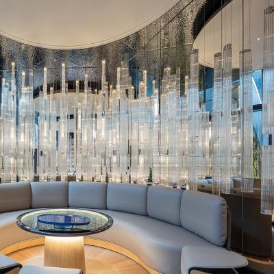 China Modern New Design Indoor Decoration Hotel Lobby Restaurant Custom Luxury Crystal LED Chandelier Light for sale