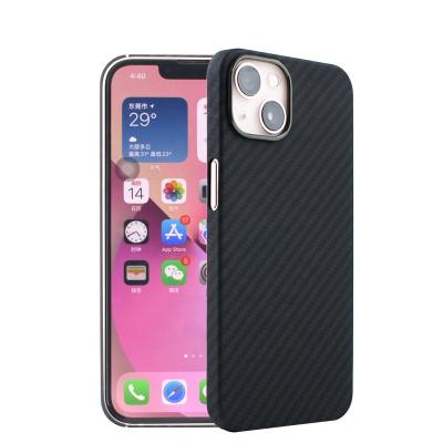 China LOW MOQ Free Sample 100% Aramid Fiber Pure Shockproof Matte Surface Luxury Phone Protection Case For Apple iPhone 13/13 mini/13 pro for sale