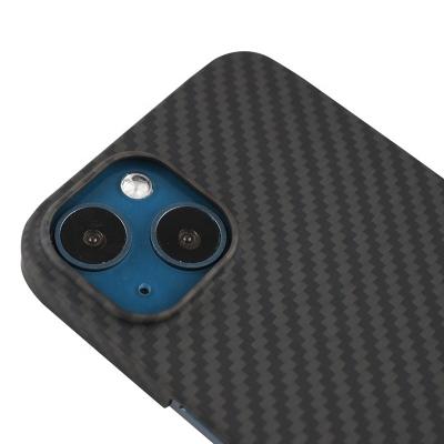 China MOQ 1PC Real Carbon Fiber Aramid Shockproof Luxury Full Kevlars Protective Phone Case For iPhone 13 Pro Max for sale