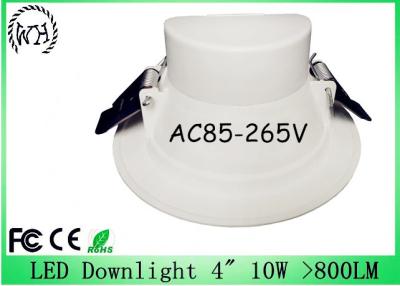 China 900 Lm 5000K LED Ceiling Downlight 10W AC85 - 265V For Factory for sale