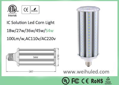 China E39 54w IP65 IC leidden Graanlamp met ETL-Certificaat 100 van Ce RoHs Lm/w 95 * 267mm Te koop