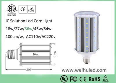 China E26 de Middelgrote Gloeilamp IC van het Basisip65 Geleide Graan met het Lichaam 2700K van de Aluminiumlamp - 6500K Te koop