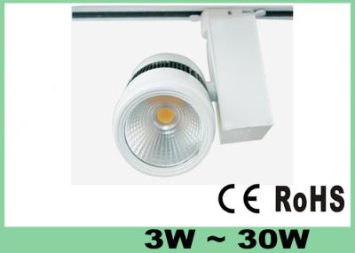 China Aluminum Housing LED Track Light High Power Sharp COB 20W CE ROHS Approved Ra 80 for sale