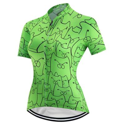 China Breathable Women's Sportswear Summer Quick Dry Racing Bicycle Tops Mtb Short Hot Selling Women Cycling Sleeve Tank Tops for sale