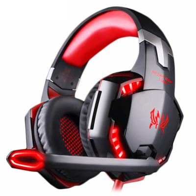 China 2021 Best Selling G2000 Headband Noise Canceling USB7.1 Earbuds Gaming Headset Gaming Headset Earphone With Led Light for sale