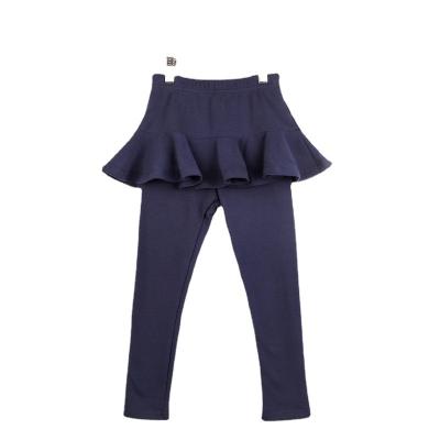 China Children's Autumn And Winter Girls Pants breathable clothing plus multi-color velvet gaiters of the pure cotton two-piece culottes for sale