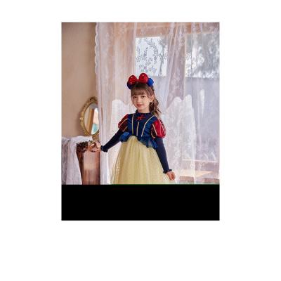 China Kids White Summer Anti-wrinkle Girls Rapunzel Snow Dress Princess Costume Children Birthday Fancy Dress Dresses for sale