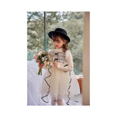 China Anti-wrinkle Girls Long Sleeve Knitted Sweater Dress Autumn Winter Children Warm Clothing Kids Birthday Dress for sale