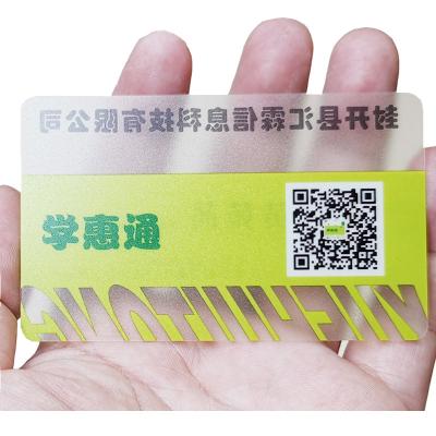 China PVC Customized Printing CR80 Size QR Code Plastic PVC Business Card for sale