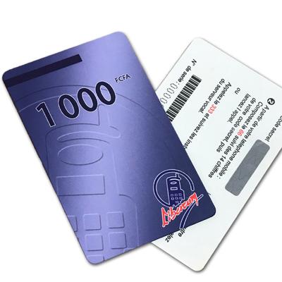 China PVC Custom Design Printing Scratch Off Prepaid Phone Calling Card for sale