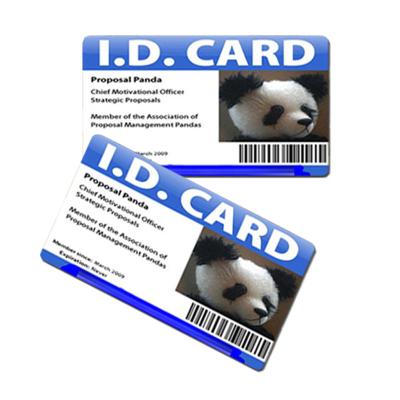 China Waterproof / Waterproof Custom Artwork Printing Plastic Facebook PVC ID Card for sale