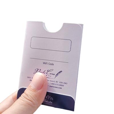 China Factory Price Customized Customized Printing Plastic Gift Certificate With Paper Card Sleeve Holder for sale